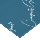 ブルースクリプト卒業生エレガント成モダン テーブルクロス (アングル)