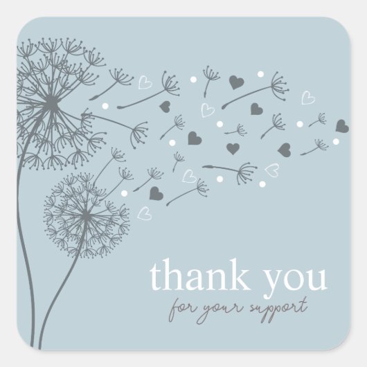 ブルースクリプモダントありがとうございました スクエアシール (正面)