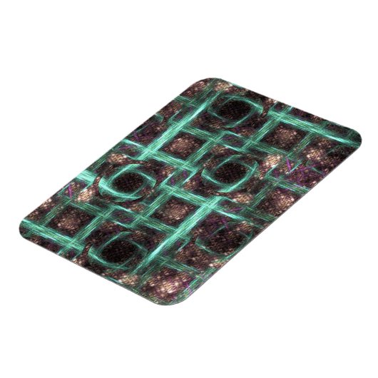 ブルースクリーン抽象芸術磁石の穴 マグネット (左側)