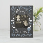 ブルースクロカスタマイズール写真ホリデーカード シーズンカード (スタンド正面)