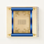 ブルースクロール写真キンチェニェラバジェットゲストブック ノートブック (裏面)