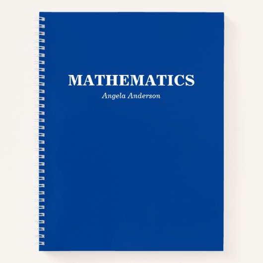 ブルースクーパーソナライズされたル科目スパイラル ノートブック (正面)