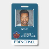 ブルースクーモダンルのロゴ校長 バッジ (Front)