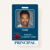 ブルースクーモダンルのロゴ校長 バッジ (正面)