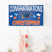 ブルースクーモダンル卒業おめでとう 横断幕 (インサイチュ)