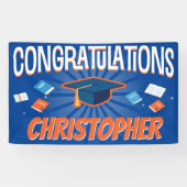 ブルースクーモダンル卒業おめでとう 横断幕 (横)