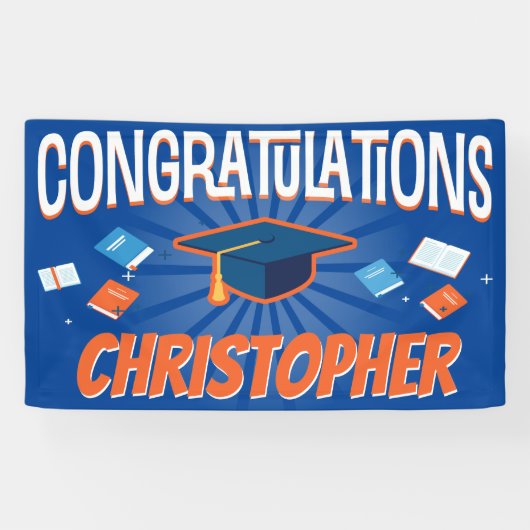 ブルースクーモダンル卒業おめでとう 横断幕 (横)