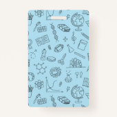 ブルースクールアイコンホームスクール学生IDバッジ バッジ (裏面)