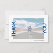 ブルースクールカラー写真 サンキューカード (正面)