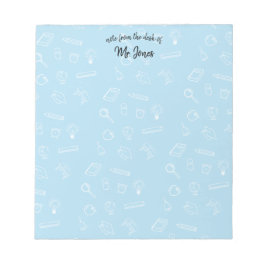 ブルースクールパーソナライズされたをテーマにした ノートパッド