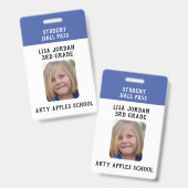 ブルースクール先生または学生 バッジ (表裏)