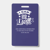 ブルースク活気づけるールスタッフの先生ID写真 バッジ (裏面)