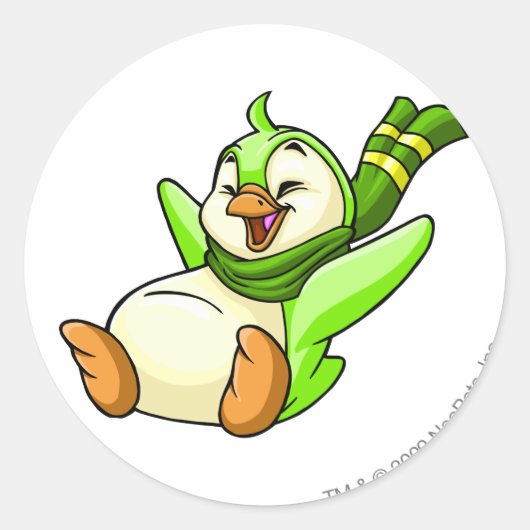 ブルースグリーン ラウンドシール (正面)