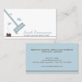 ブルースケッチクリーナーハウスクリーニングサービス 名刺 (正面/裏面)