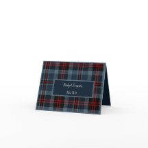 ブルースコットランドカントリーウェディングゲストシーティングカード