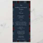 ブルースコットランドカントリーウェディングメニュー&プログラム プログラム (裏面)