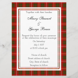 ブルースコティッシュ結婚式招待状 招待状