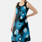 ブルースコンセントリックサークルオービタル抽象芸術 エプロン (インサイチュ)