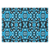 ブルースコンセントリックサークルオービタル抽象芸術 テーブルクロス (正面(横))