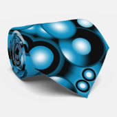 ブルースコンセントリックサークルオービタル抽象芸術 ネクタイ (ロール)