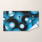 ブルースコンセントリックサークルオービタル抽象芸術 バスタオルセット (ハンドタオル)