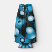 ブルースコンセントリックサークルオービタル抽象芸術 ボトルクーラー (裏面)