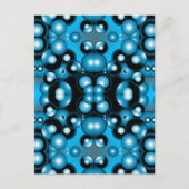 ブルースコンセントリックサークルオービタル抽象芸術 ポストカード (正面)