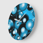 ブルースコンセントリックサークルオービタル抽象芸術 ラージ壁時計 (傾斜)