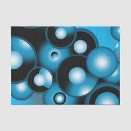 ブルースコンセントリックサークルオービタル抽象芸術 薄葉紙