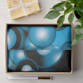 ブルースコンセントリックサークルオービタル抽象芸術 薄葉紙 (ギフト)