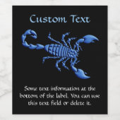 ブルースコーピオン ワインラベル (シングルラベル)