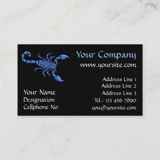 ブルースコーピオン 名刺 (正面)