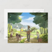 ブルースシンガー葉ズタウン ポストカード (正面/裏面)