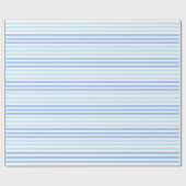 ブルースストライプのラッピング紙 ラッピングペーパー (フラット)