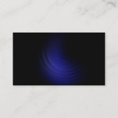 ブルースタイリッシュイエローブラックフィットネス名刺 名刺 (裏面)