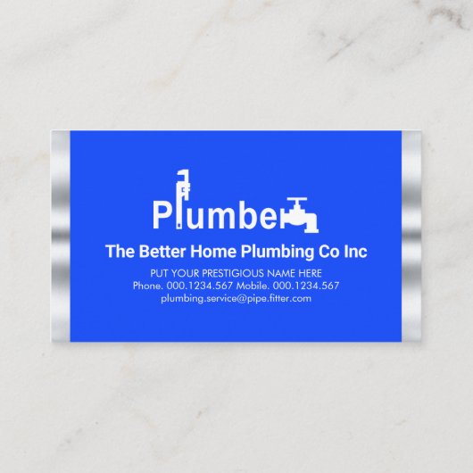 ブルースタイリッシュウォーターズプラムシグネージ 名刺 (裏面)