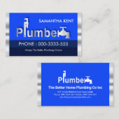 ブルースタイリッシュウォーターズプラムシグネージ 名刺 (正面/裏面)