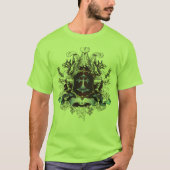 ブルースタイリッシュクロスデザイン Tシャツ (正面)