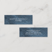 ブルースタイリッシュストーンデザインスリム芸術的 スキニー名刺 (正面/裏面)