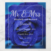 ブルースタイリッシュバラワインラベル ワインラベル (シングルラベル)