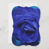 ブルースタイリッシュバラ婚約 招待状 (裏面)