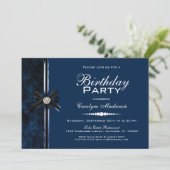 ブルースタイリッシュバースデーパーティー 招待状 (スタンド正面)