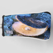 ブルースタイリッシュパールオイスターモノグラム ゴルフヘッドカバー (正面)