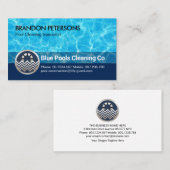 ブルースタイリッシュプールウォーターズスイミング 名刺 (正面/裏面)