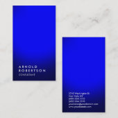 ブルースタイリッシュユニークプロフェッショナル名刺 名刺 (正面/裏面)
