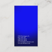 ブルースタイリッシュユニークプロフェッショナル名刺 名刺 (裏面)