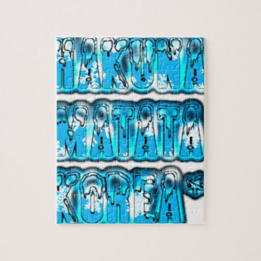 ブルースタイリッシュヴィンテージゾンビデザインハクナマタタK ジグソーパズル (縦)
