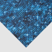 ブルースタイリッシュ王室のきらめくグリッターグラムパターン 薄葉紙 (詳細)