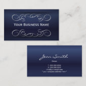 ブルースタイリッシュ王室のブティック名刺 名刺 (正面/裏面)