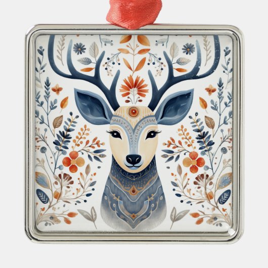 ブルースタグクリスマス メタルオーナメント (正面)